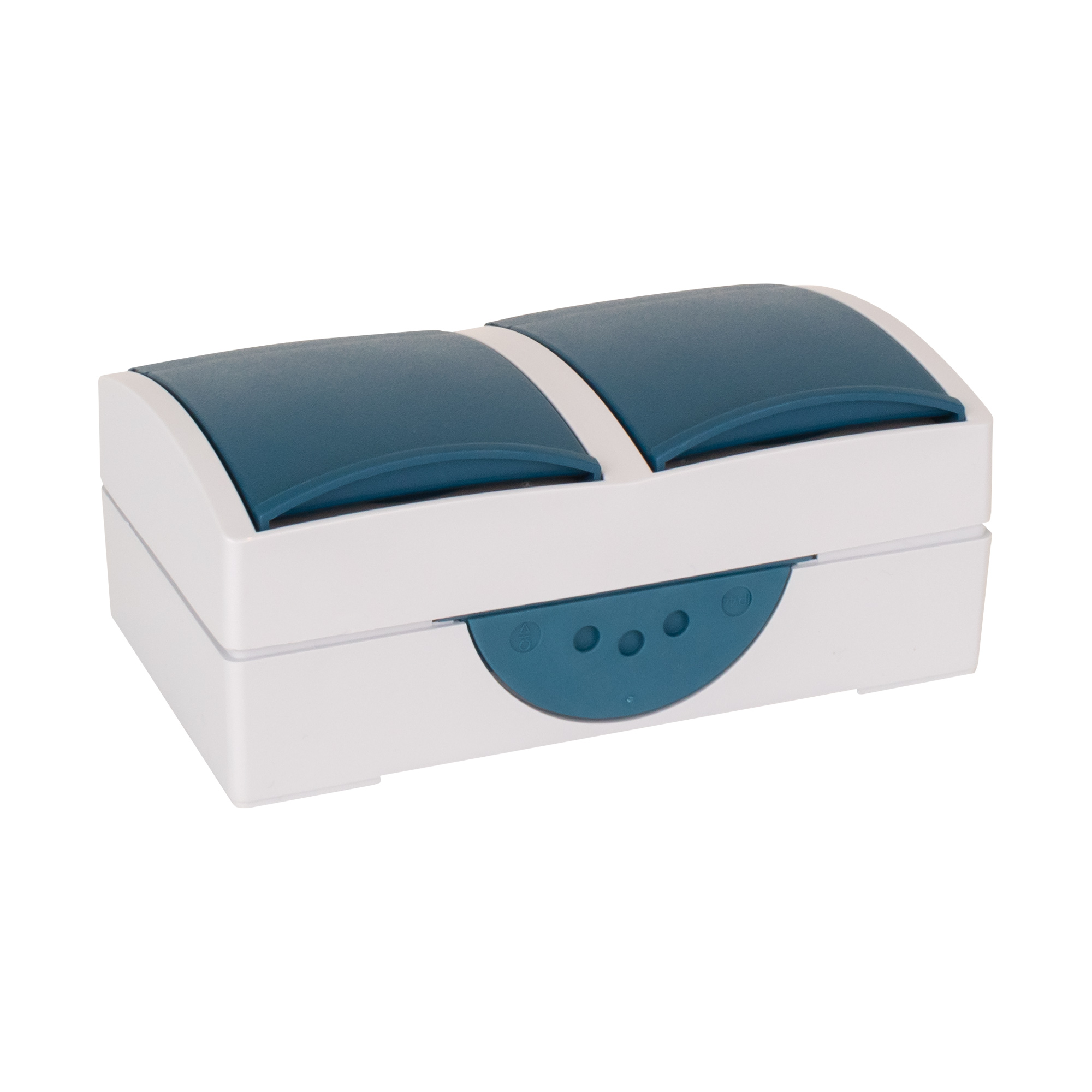 BJ Schukosteckdose 2-fach AP; waagerecht