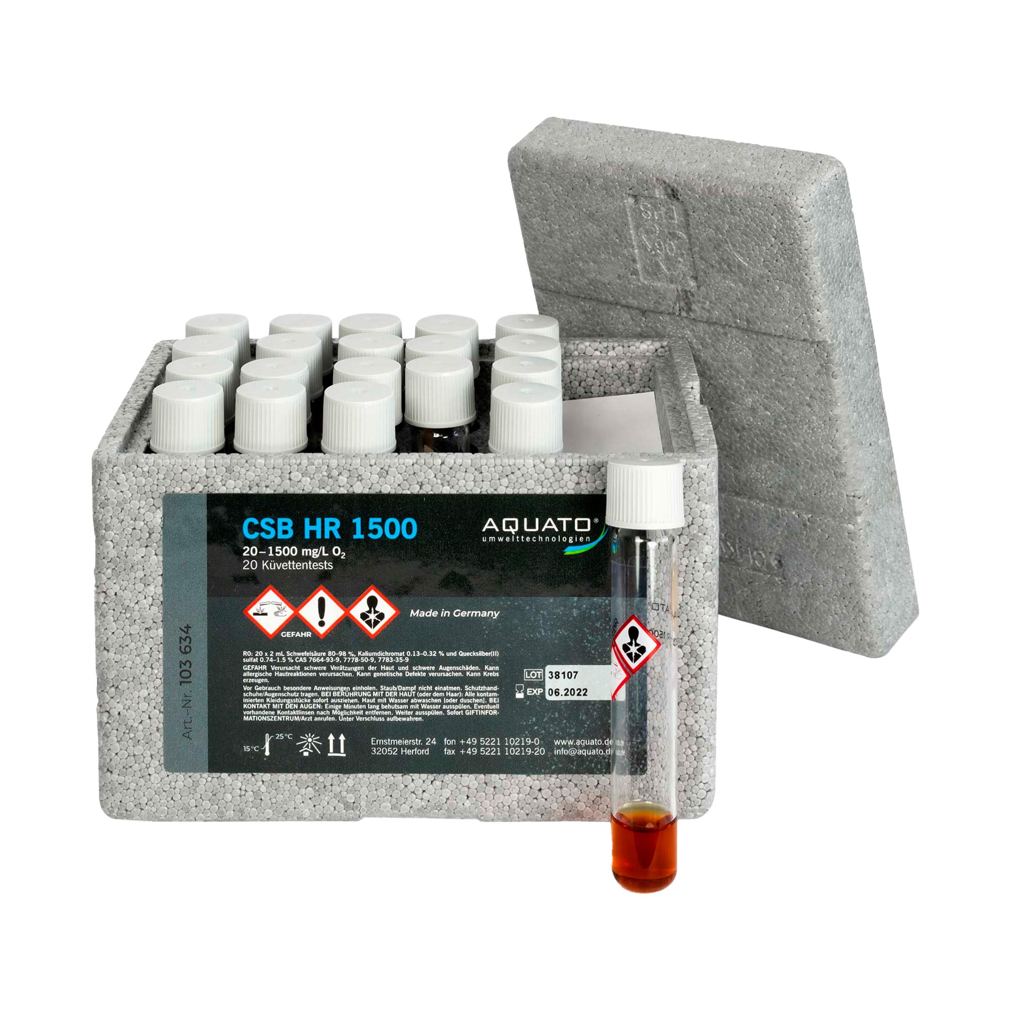 Rundküvetten-Test AQUATO CSB HR 1500