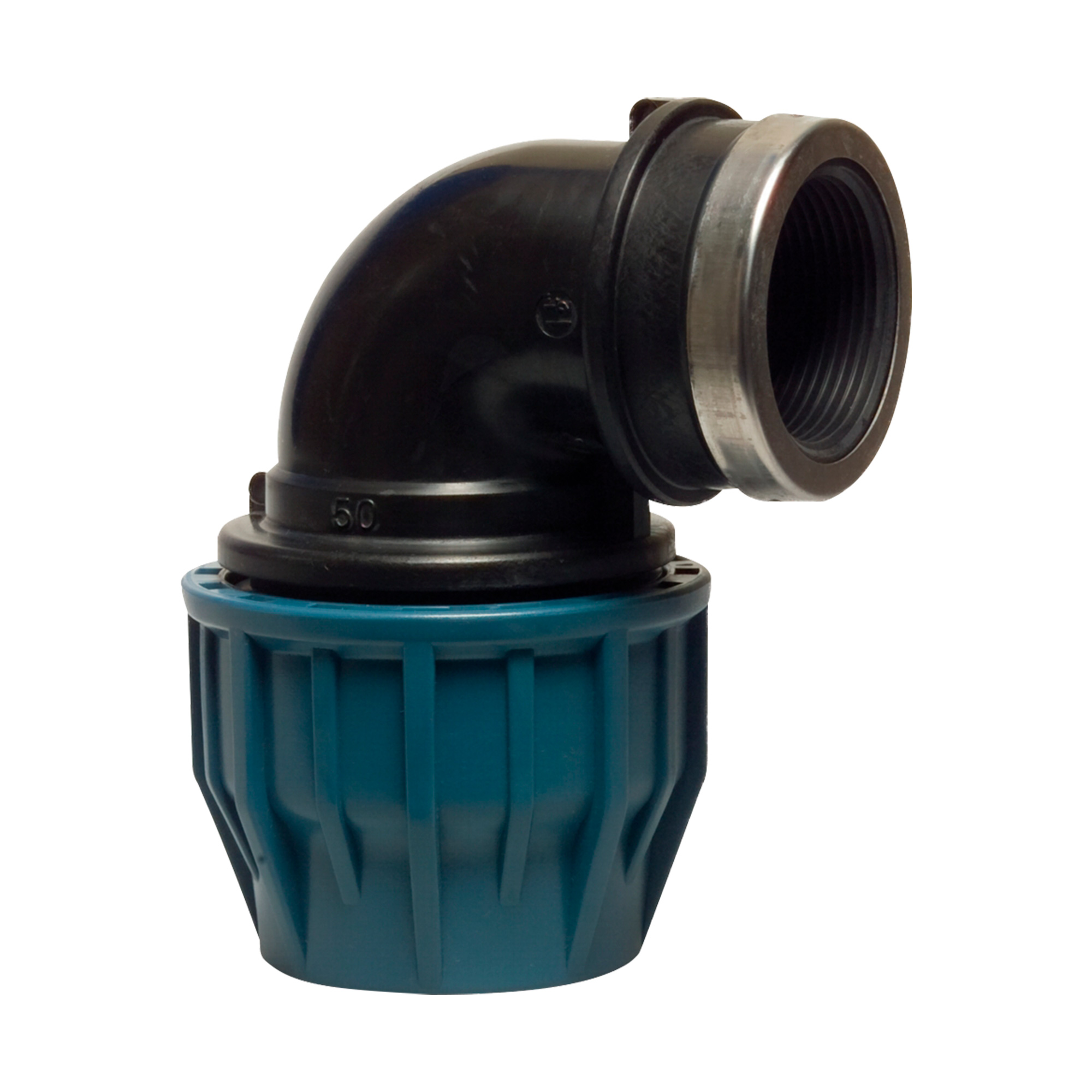 PP clamp elbow 90° 32 mm x G 3/4" female