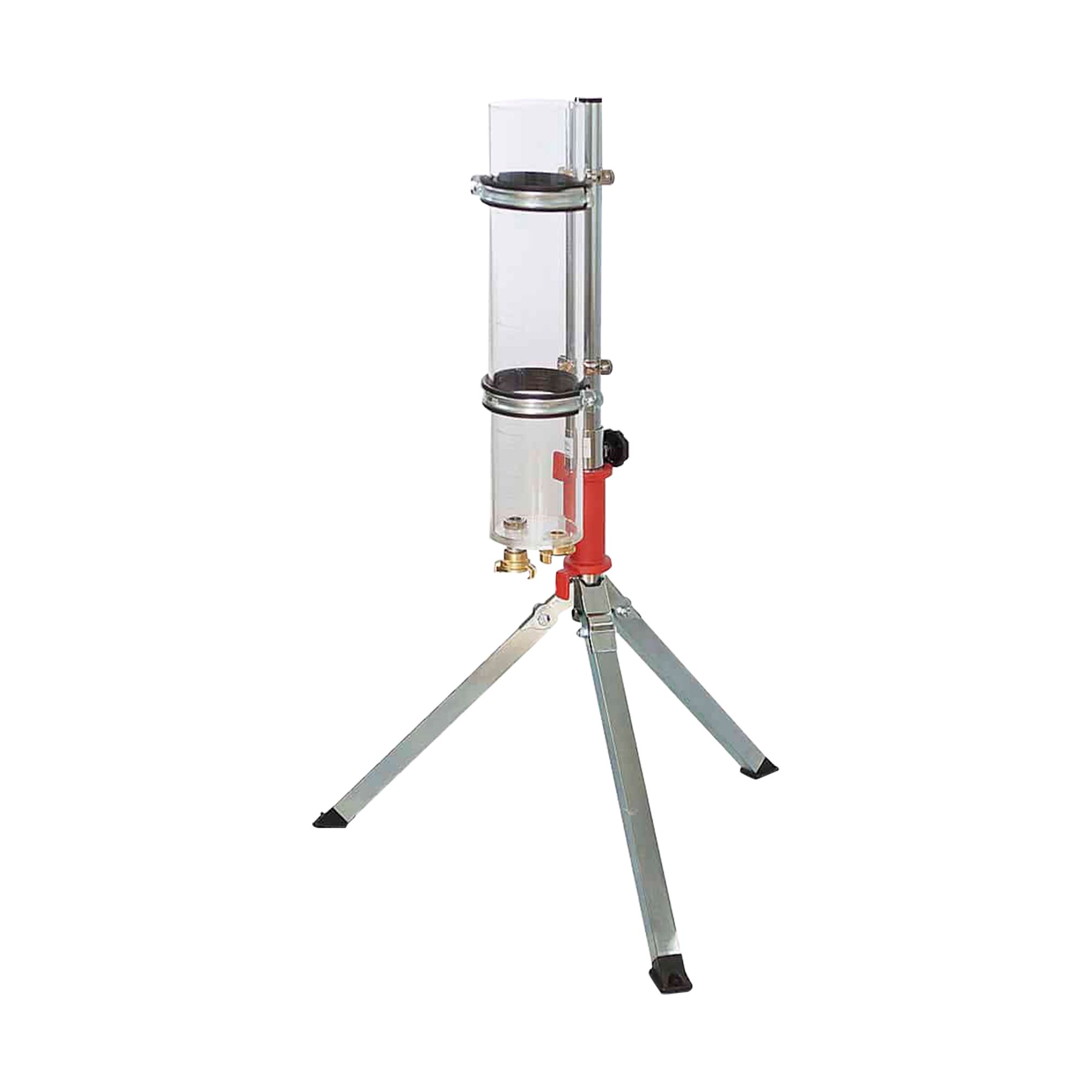 Messzylinder mit Dreibeinstativ
