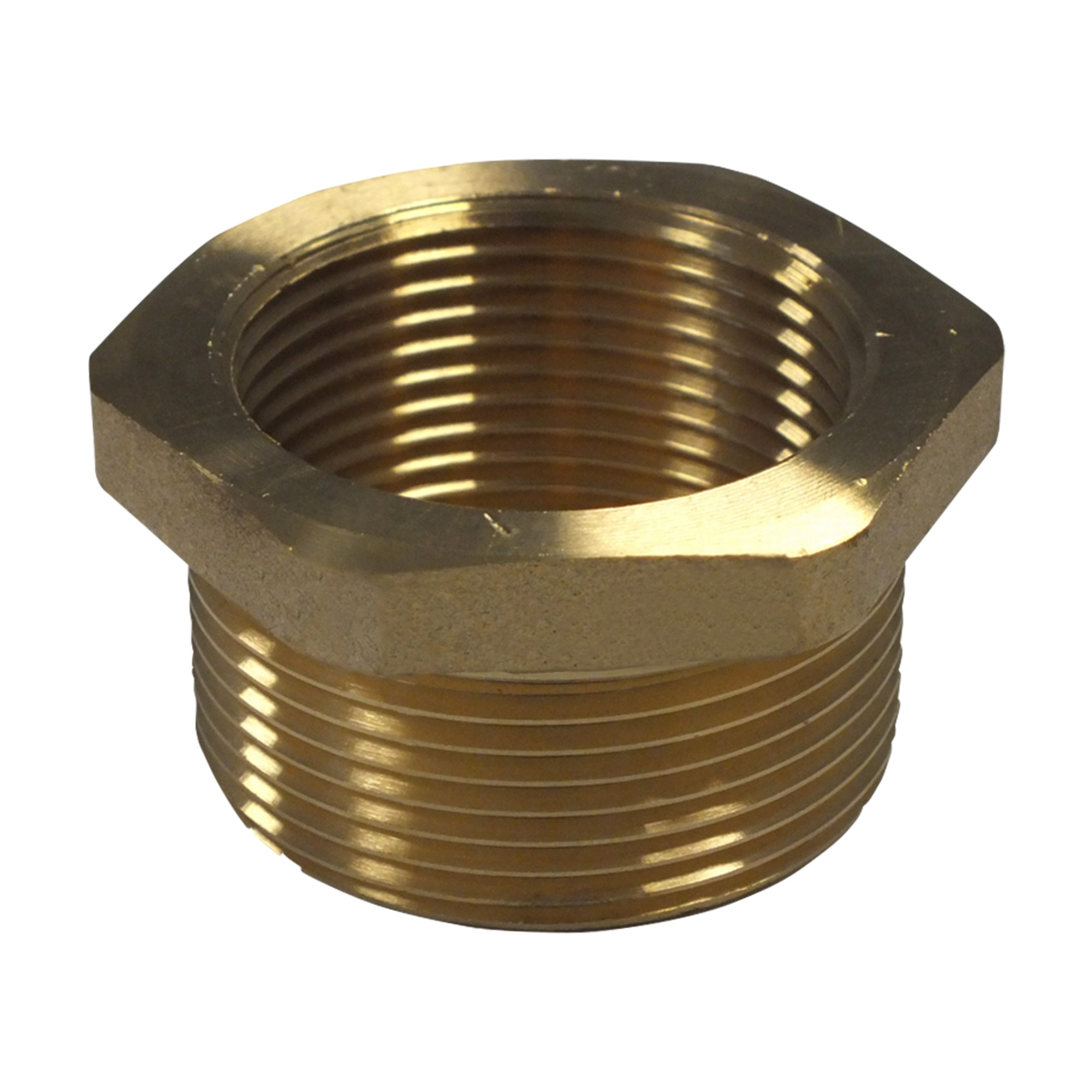 Brass reducer G 2" female x G 2 1/2" male