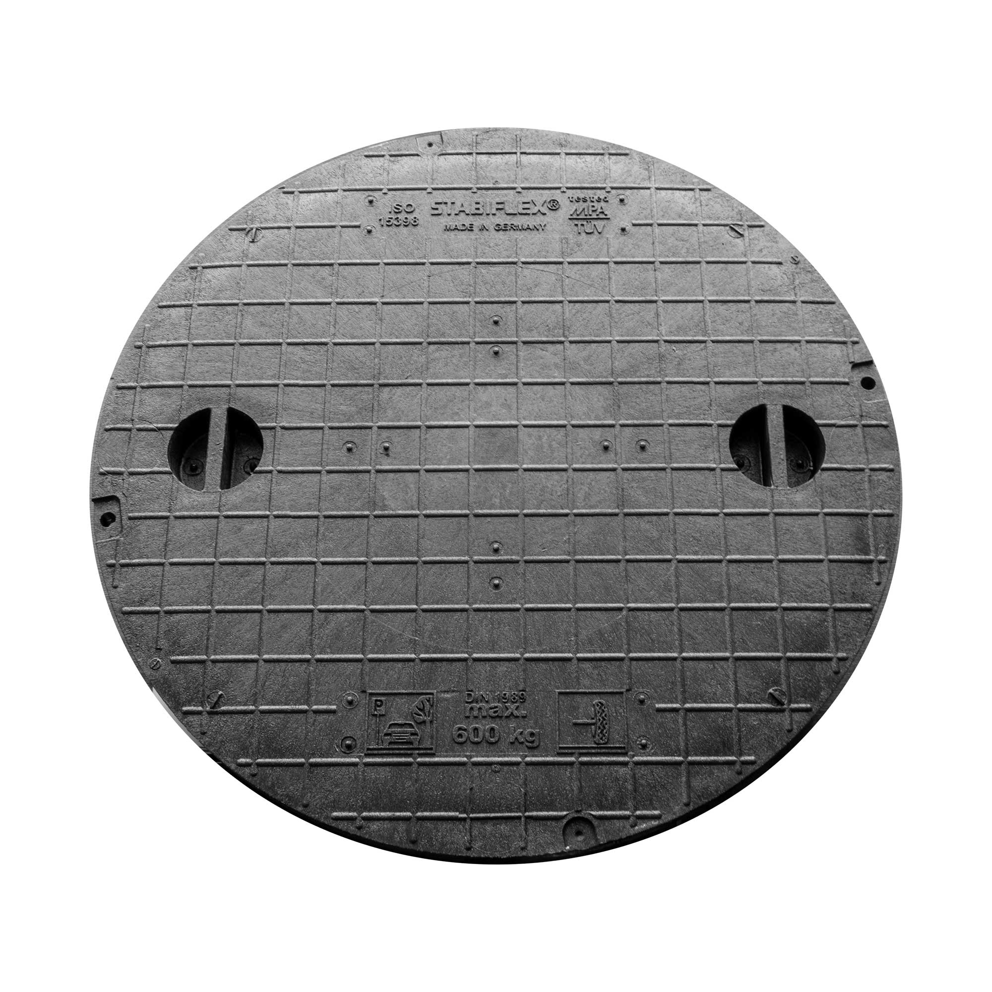 Schachtabdeckung ohne Flanschrahmen 35 kN mit Griffmulden