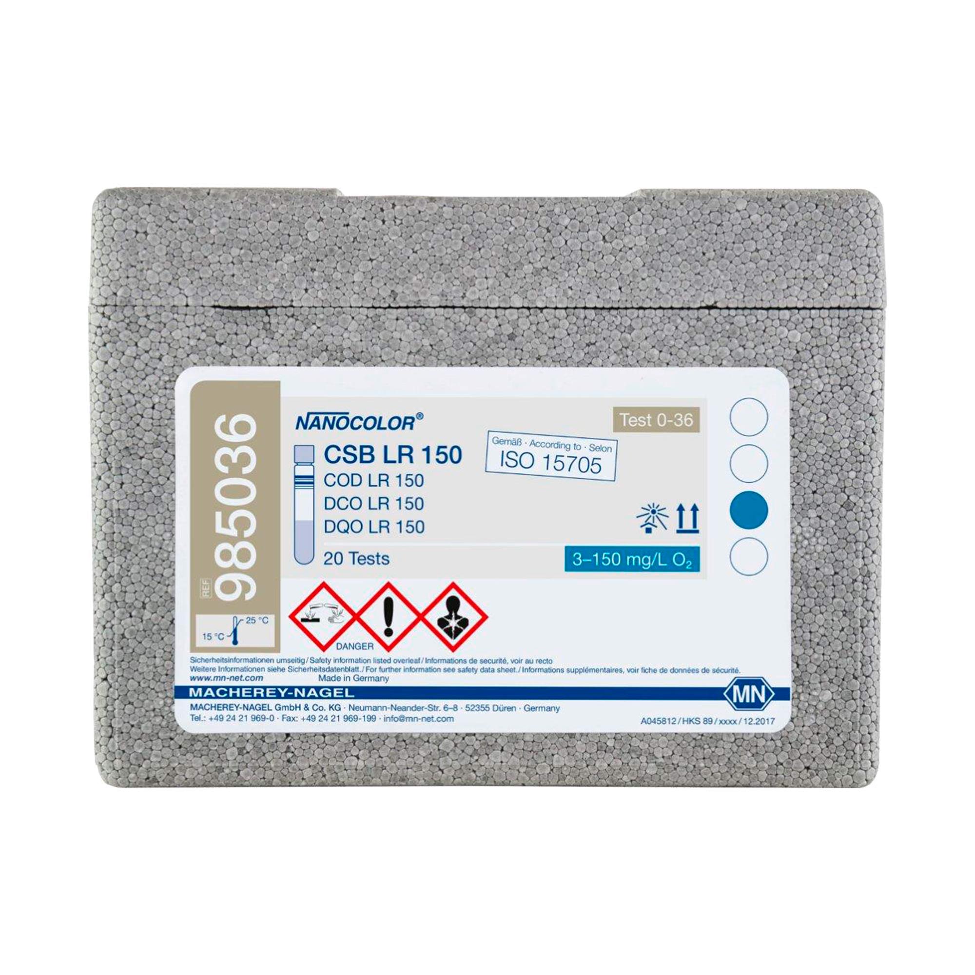 Cuvette test CSB 3-150 mg/l 20 pieces