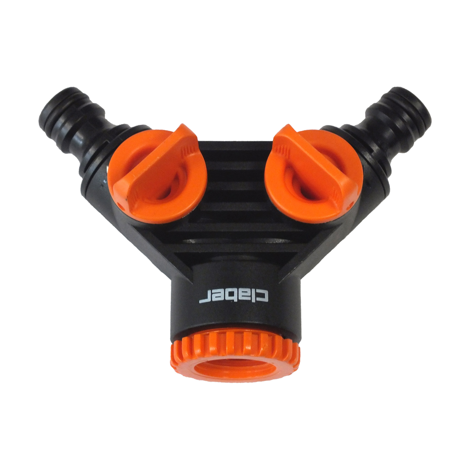 Y-Zweiwegeventil 1/2"+3/4" IG, 2xClick Abgang