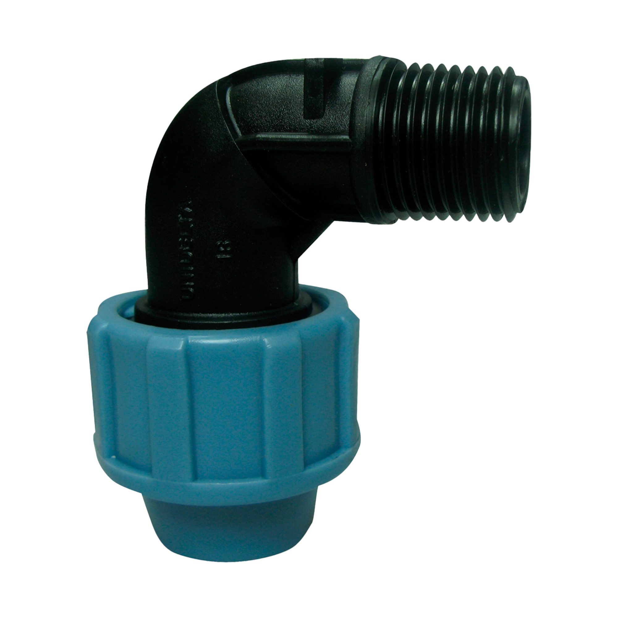 PP clamp elbow U G 1 1/4" male x 50 mm 16 bar