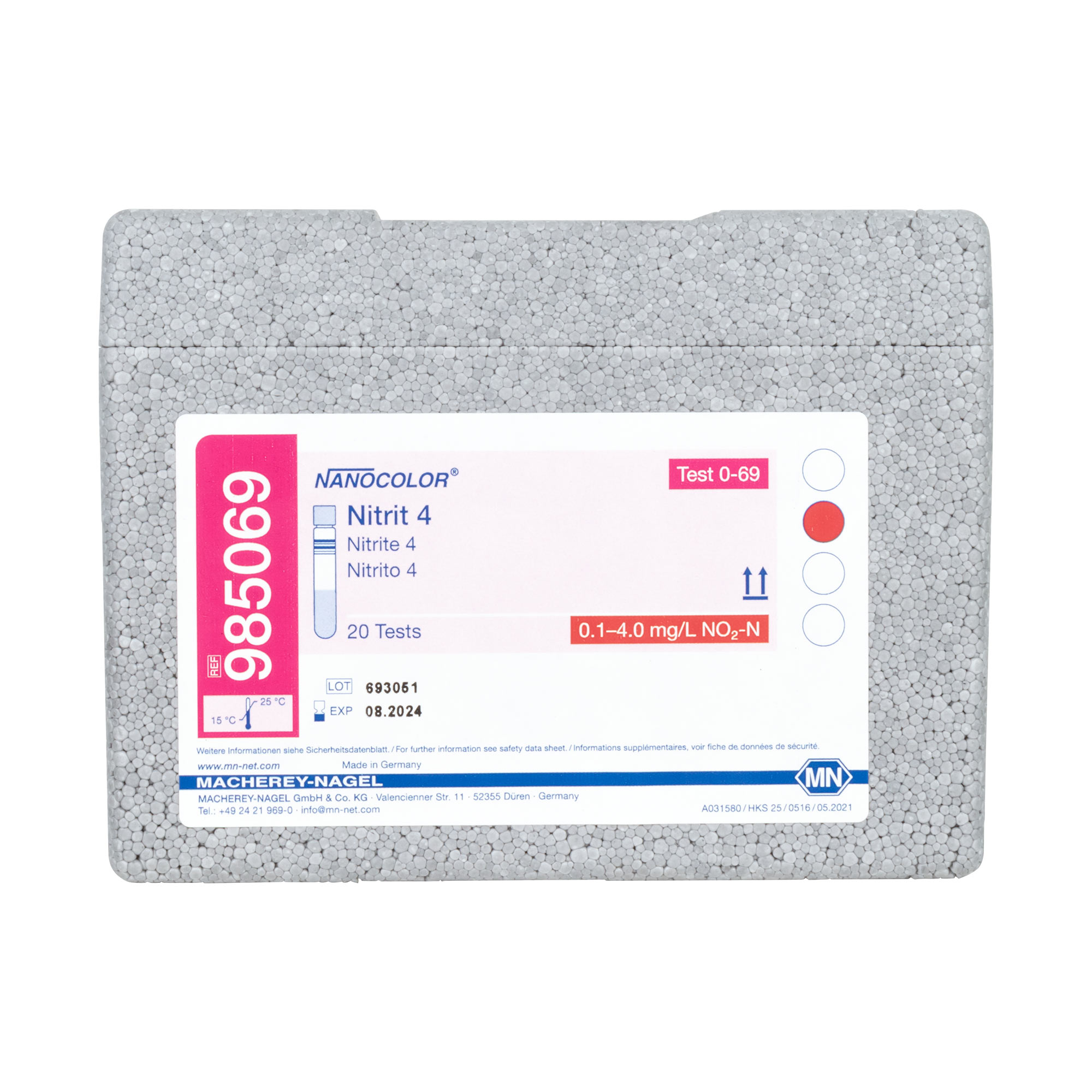 Round cuvette test NANOCOLOR Nitrit 4