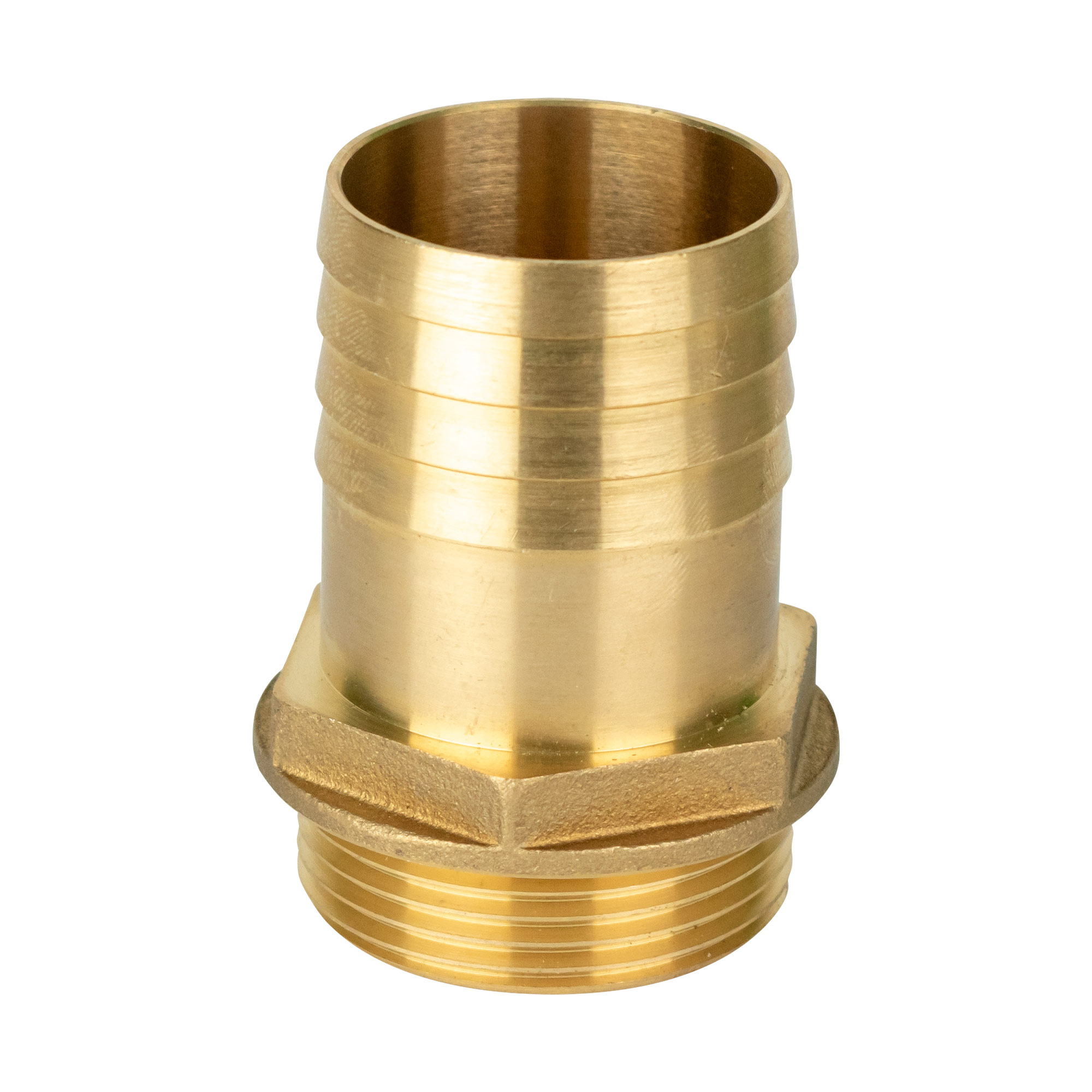 Brass hose tail straight G 1 1/4" male x 40 mm