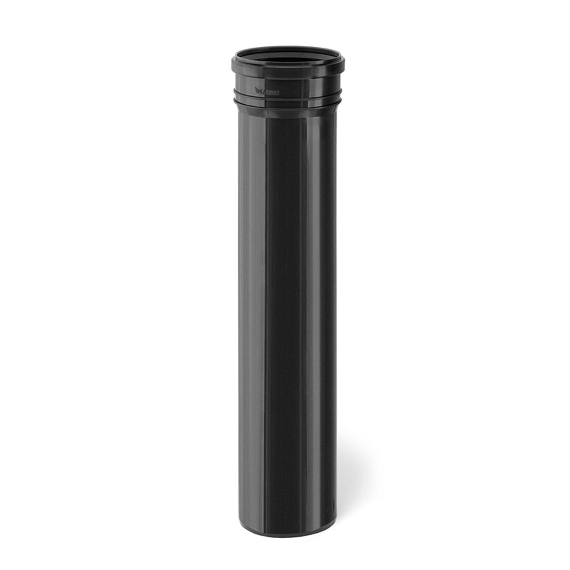 Drain pipe DN100, 500 mm long, black