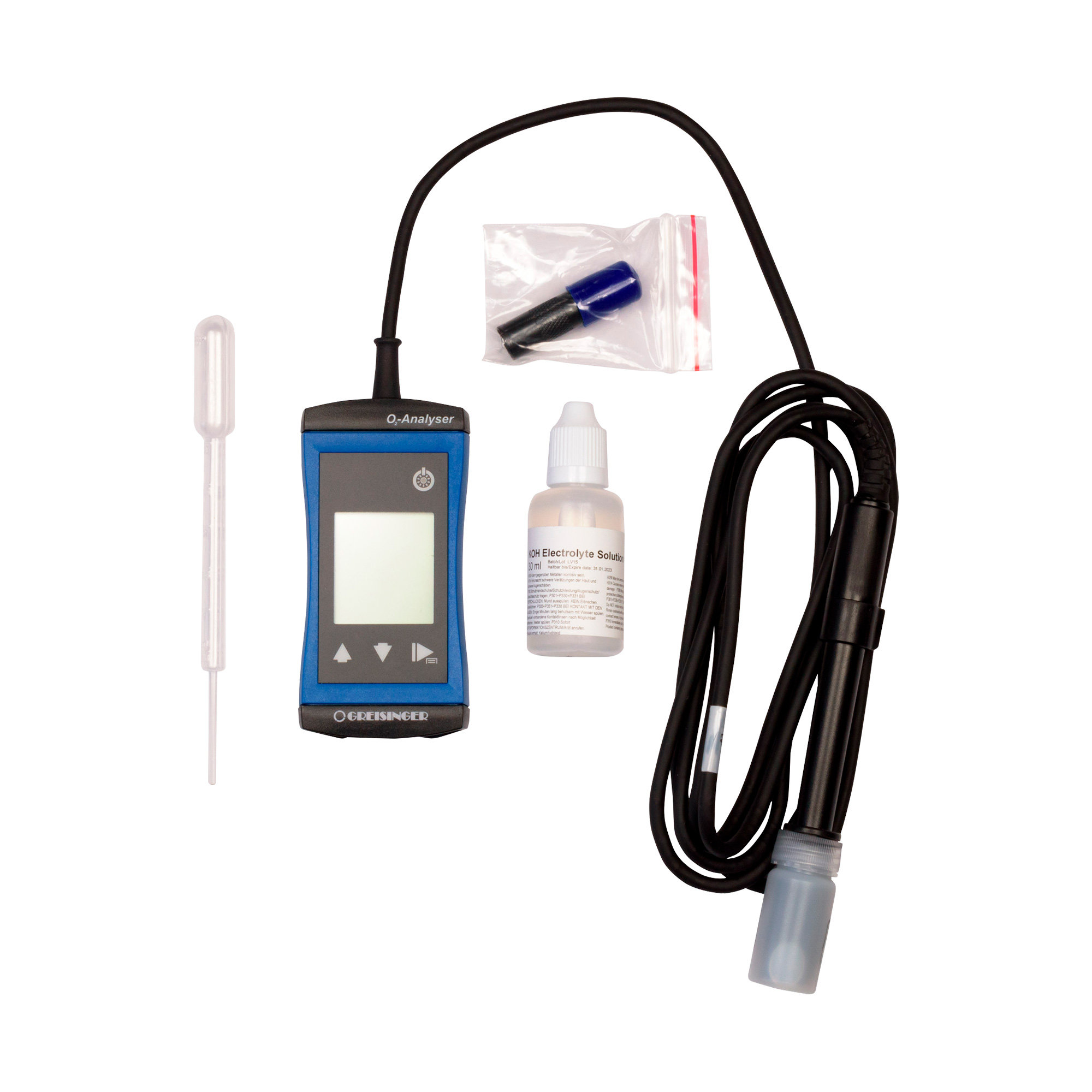 Sauerstoff-Messgerät ECO531 wasserdicht 2 m Sensor