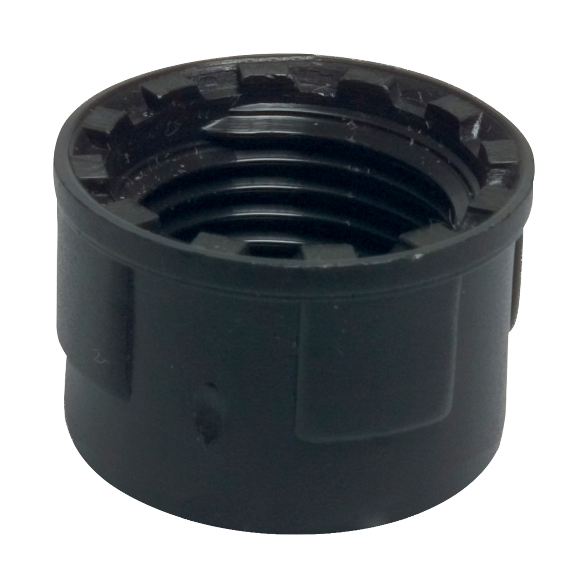 PP Gewindekappe 1 1/4" IG, 10 bar, schwarz