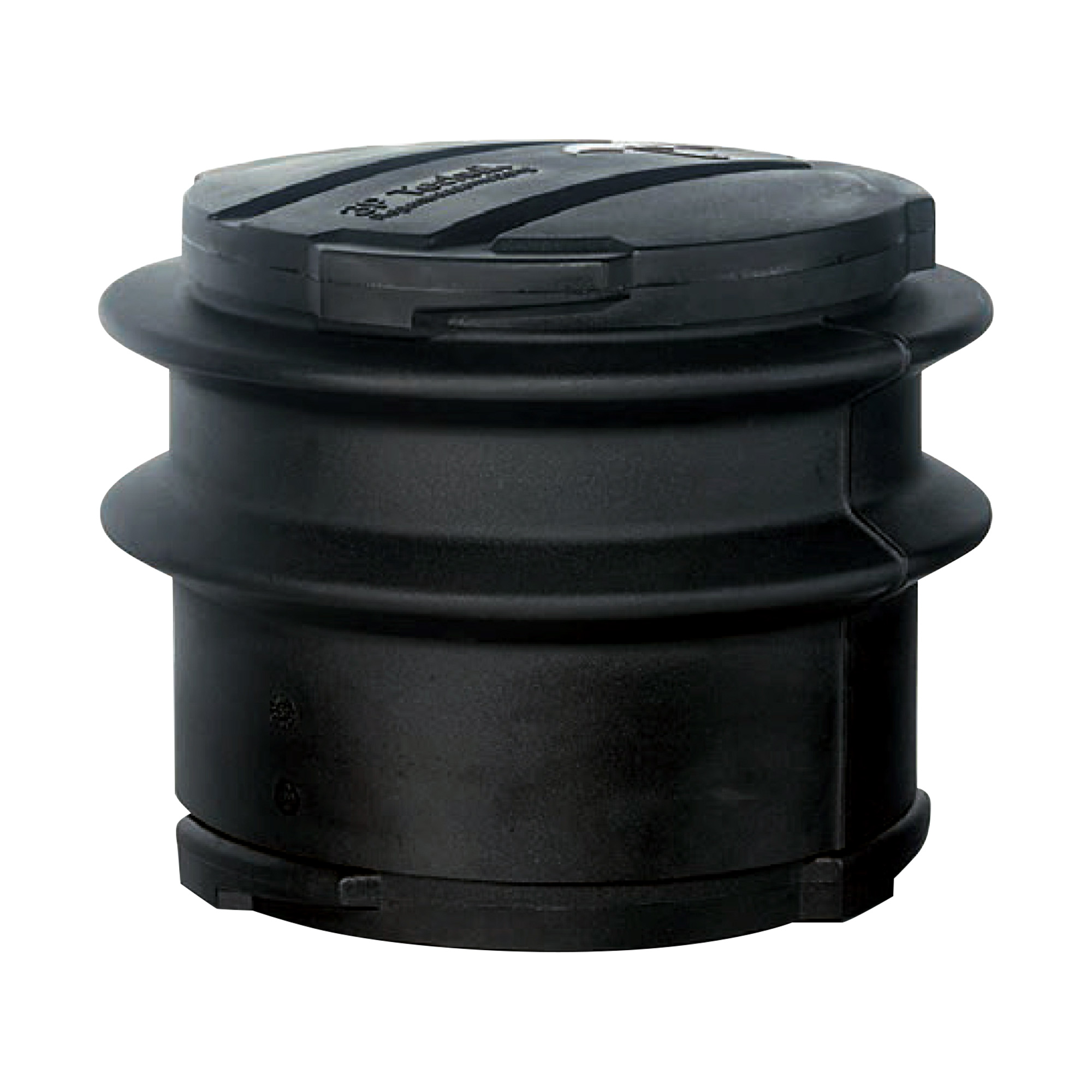 Telescopic extension for garden filter with lid