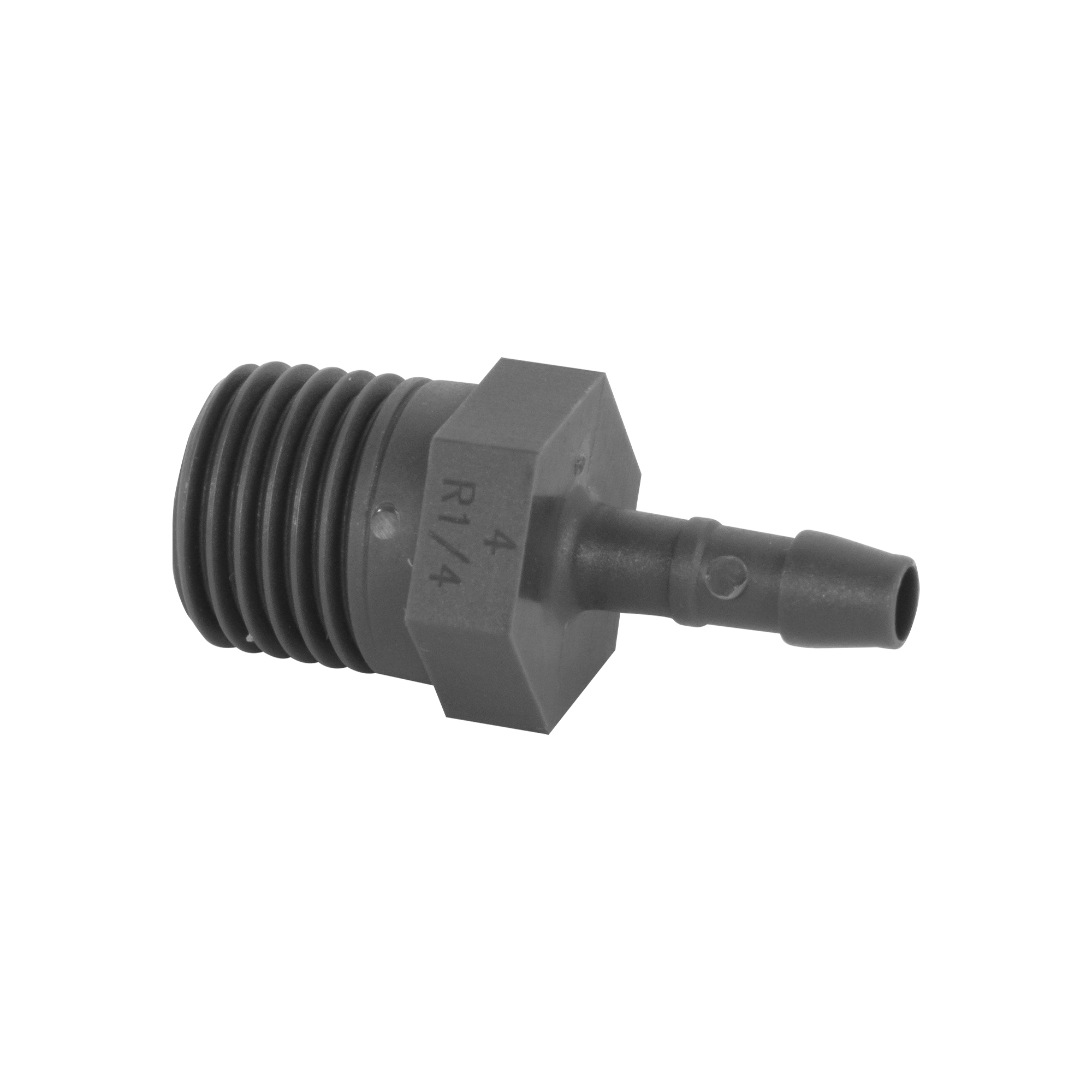 Nylon Schlauchtülle 1/4" AG x 4 mm