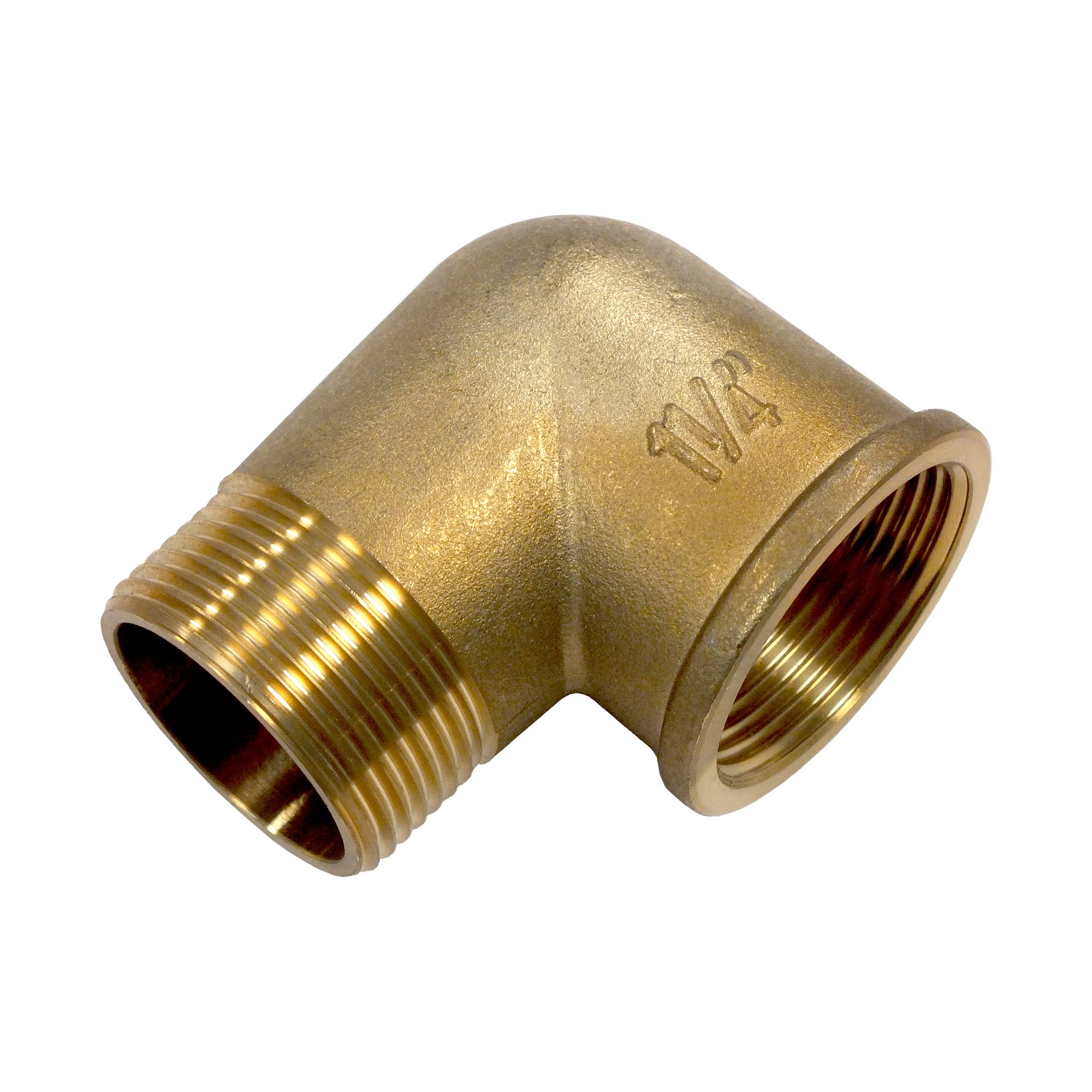 Brass elbow 90° G 1 1/2" male x female